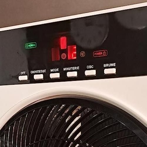 Ventilateur Brumisateur LCD avec Télécommande